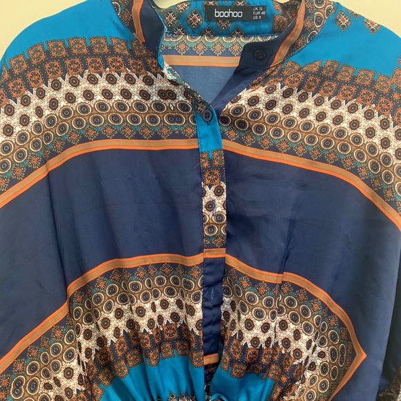 Paisley Pattern Shirt Dress - Picture 1 of 3